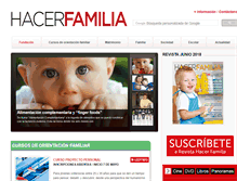 Tablet Screenshot of hacerfamilia.cl